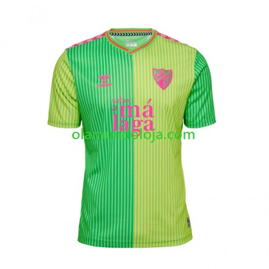 Camisola Málaga CF Homem Equipamento Terceiro 2023-2024 Manga Curta